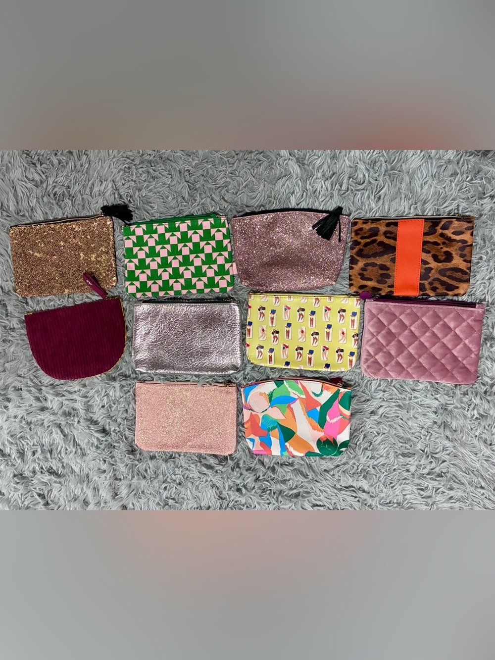 NEW Huge lot 10 Ipsy makeup cosmetic travel bags- All different! Bundle